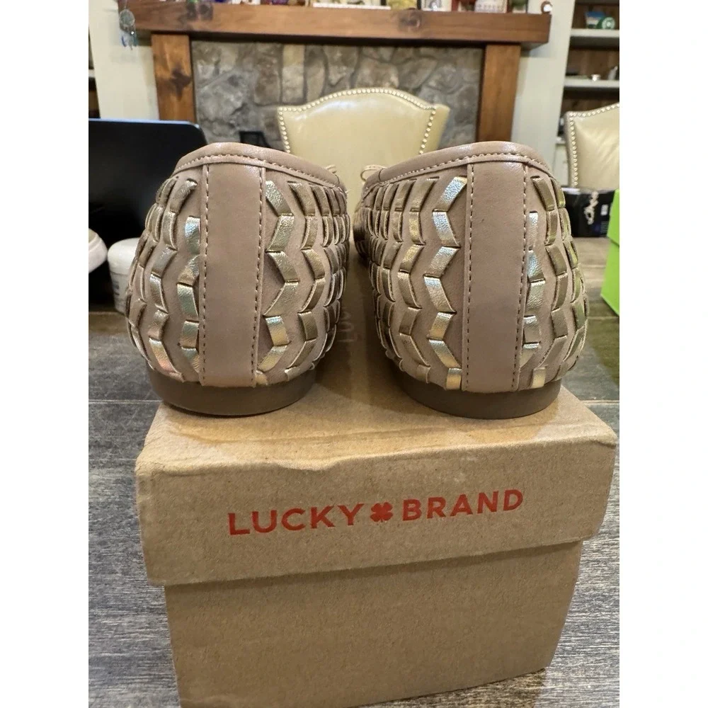 Lucky Brand Sargena ballet flats in a gold/beige color Size 11 Ballet Flats - Picture 6 of 10
